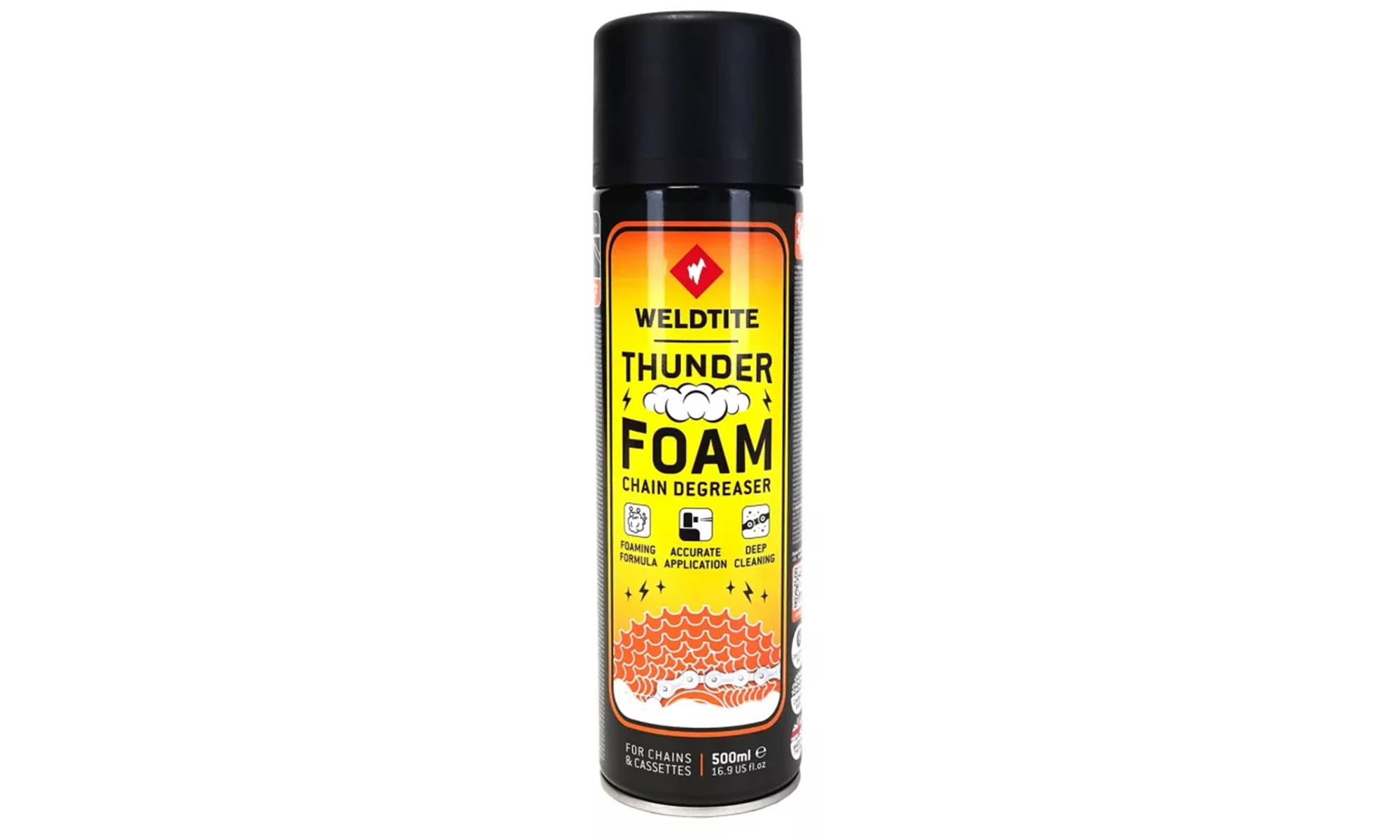 Очиститель трансмиссии Weldtite 03097 Thunder Foam Chain Degreaser, пенный, 500мл Очиститель трансмиссии Weldtite 03097 Thunder Foam Chain Degreaser, пенный, 500мл