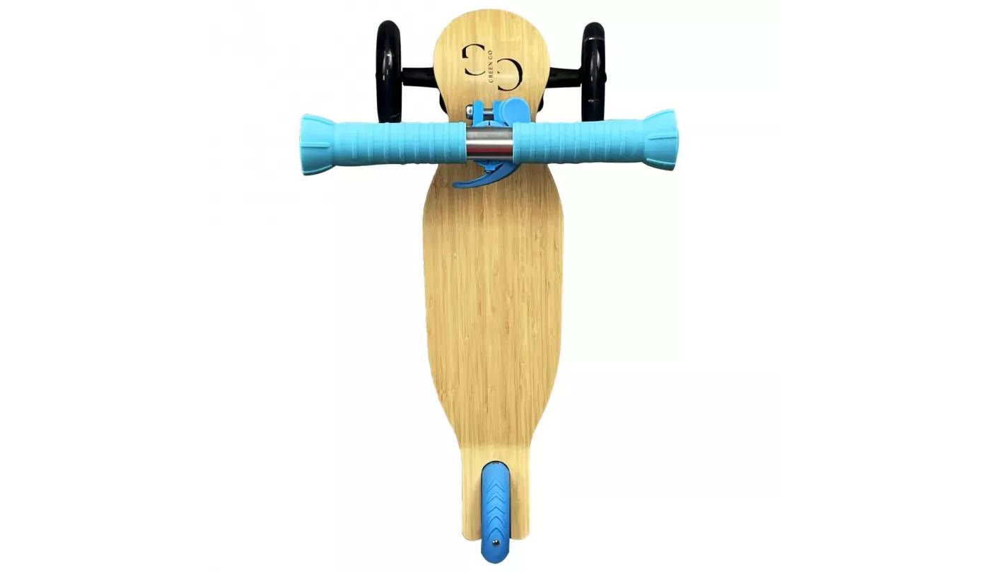 Фотографія Самокат детский 3х колесный GreenGo Wood Blue 4
