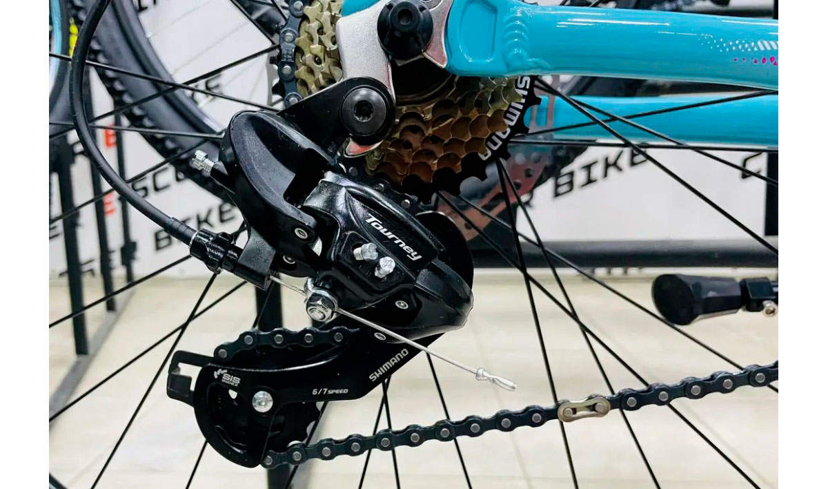 Велосипед Crosser Sweet 26" размер S рама 16 2021 Бирюзовый 6