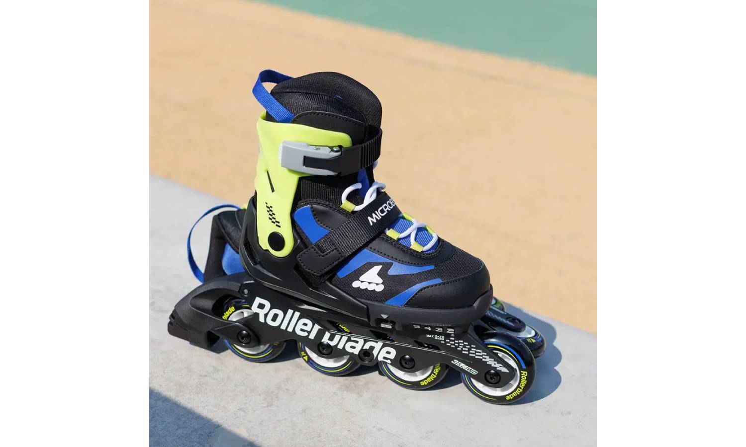 Ролики Rollerblade Microblade black-blue 28-32 3
