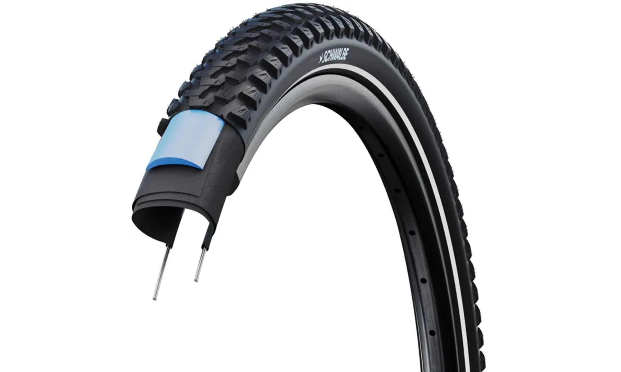 Покрышка SCHWALBE MARATHON PLUS MTB 27.5x2.60" (65-584), SmartGuard, TwinSkin B/B-SK+RT, HS468, ADDIX, 67EPI 40B 