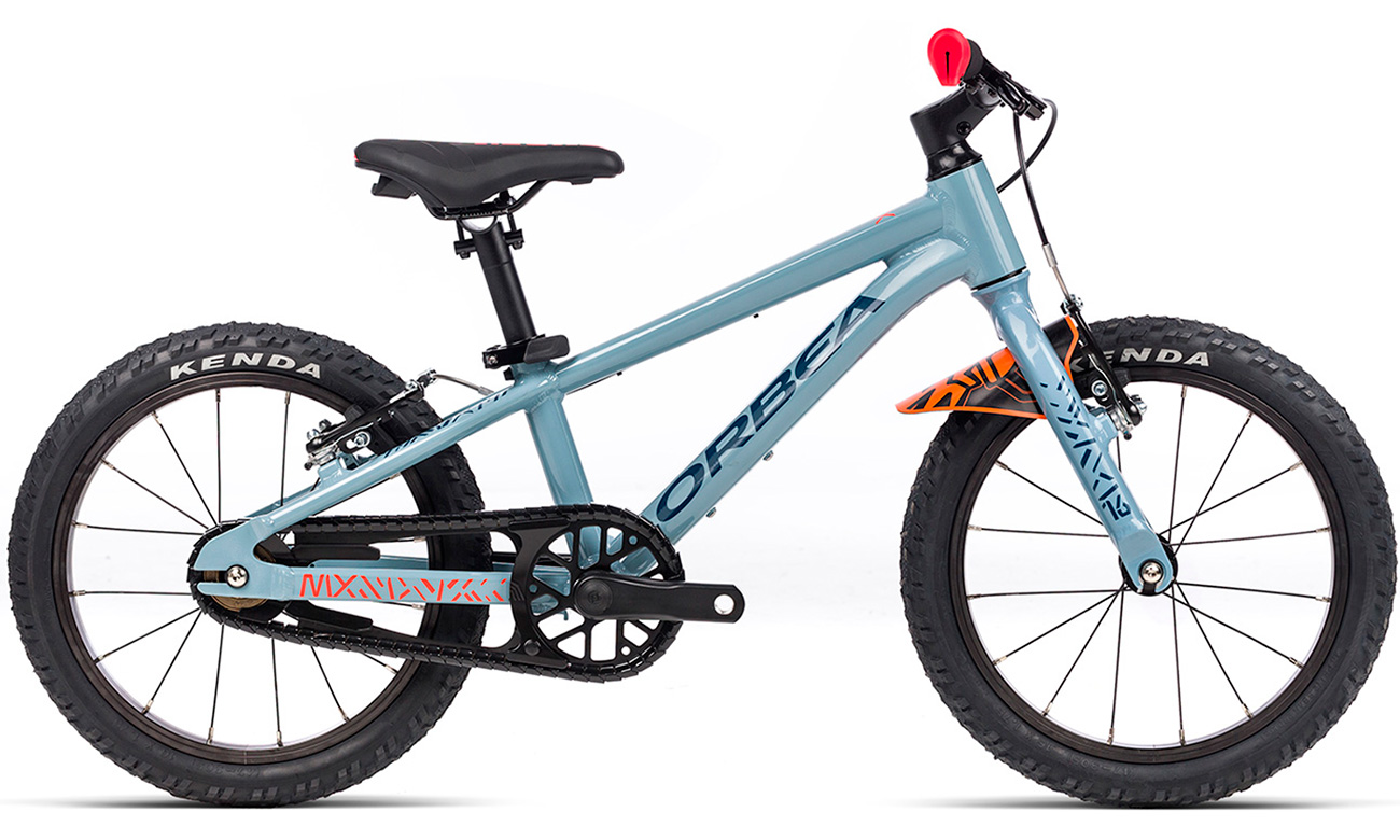 Фотографія Дитячий велосипед Orbea MX 16" (2021) 2021 Синьо-сірий