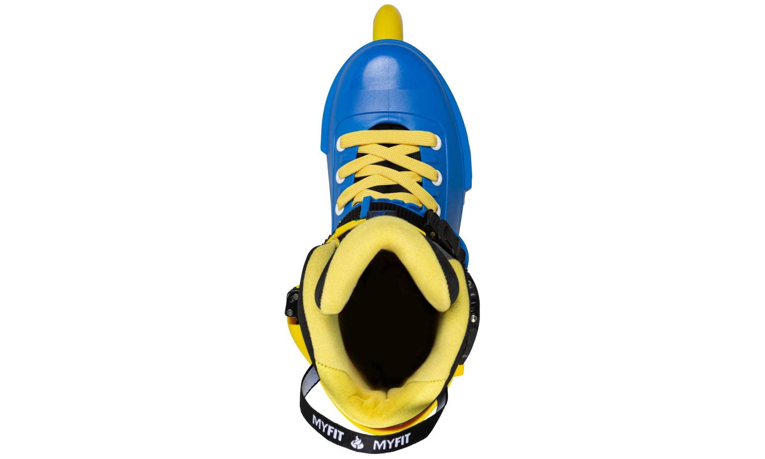 Ролики POWERSLIDE Next NO WAR 110 размер 40,0-41,0 желто-синий 3