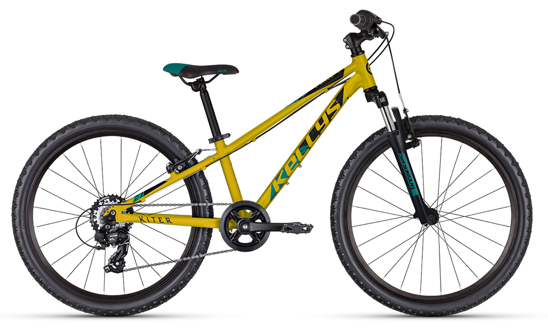 Фотография Велосипед Kellys Kiter 50 (24") рама 11" Yellow 