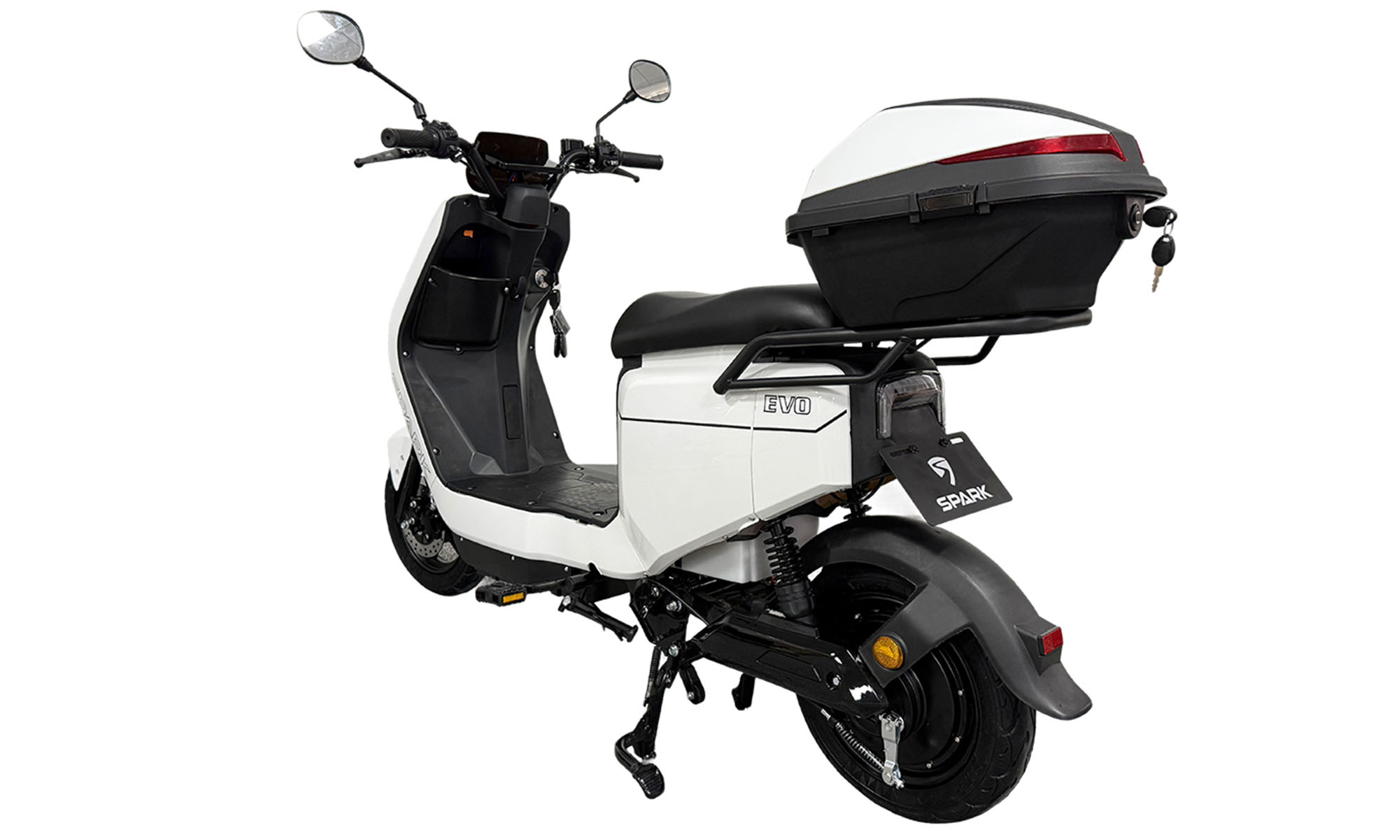 Велосипед с электромотором SPARK EVO 10", рама 14", 60V/1200W/25Ah, год 2026, белый 2 Велосипед с электромотором SPARK EVO 10", рама 14", 60V/1200W/25Ah, год 2026, белый 2