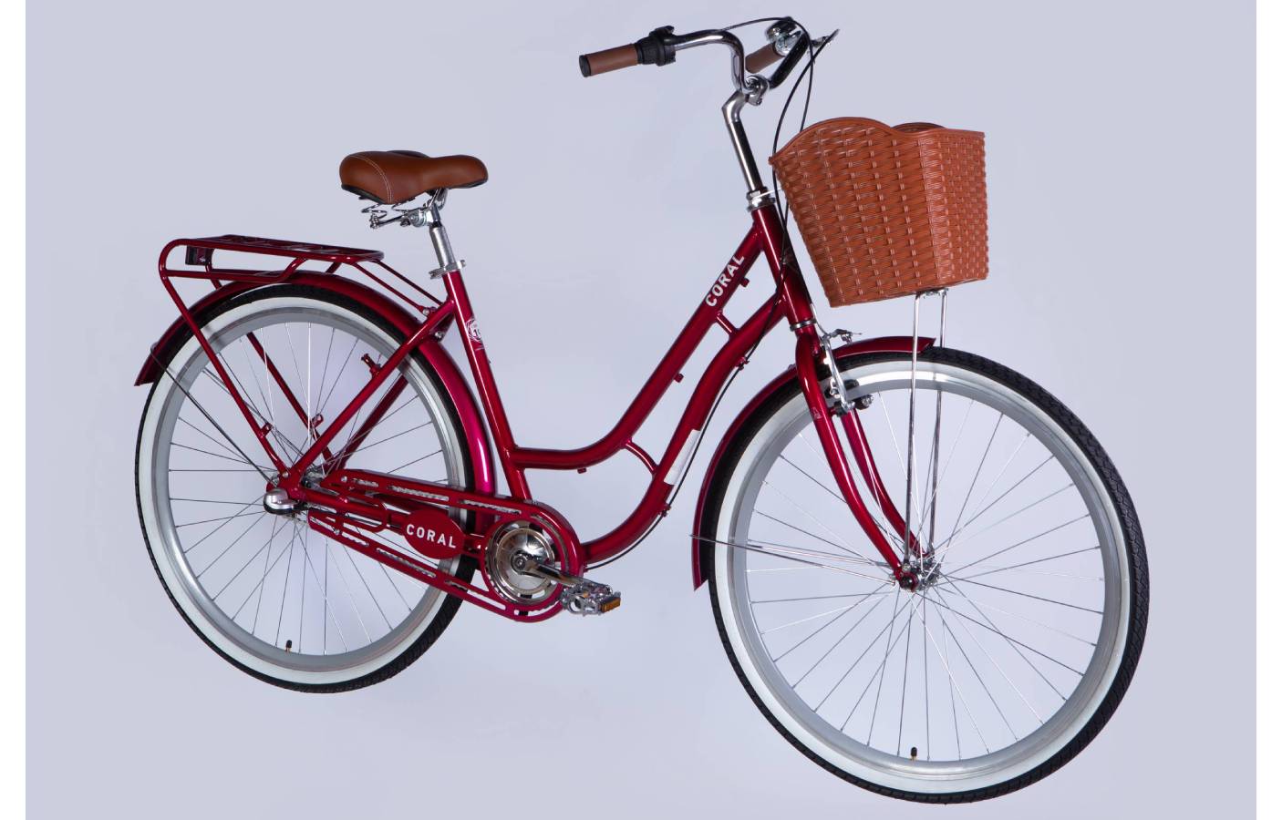 Велосипед Dorozhnik CORAL Nexus 28" розмір L рама 19" 2025 рубіновий 7