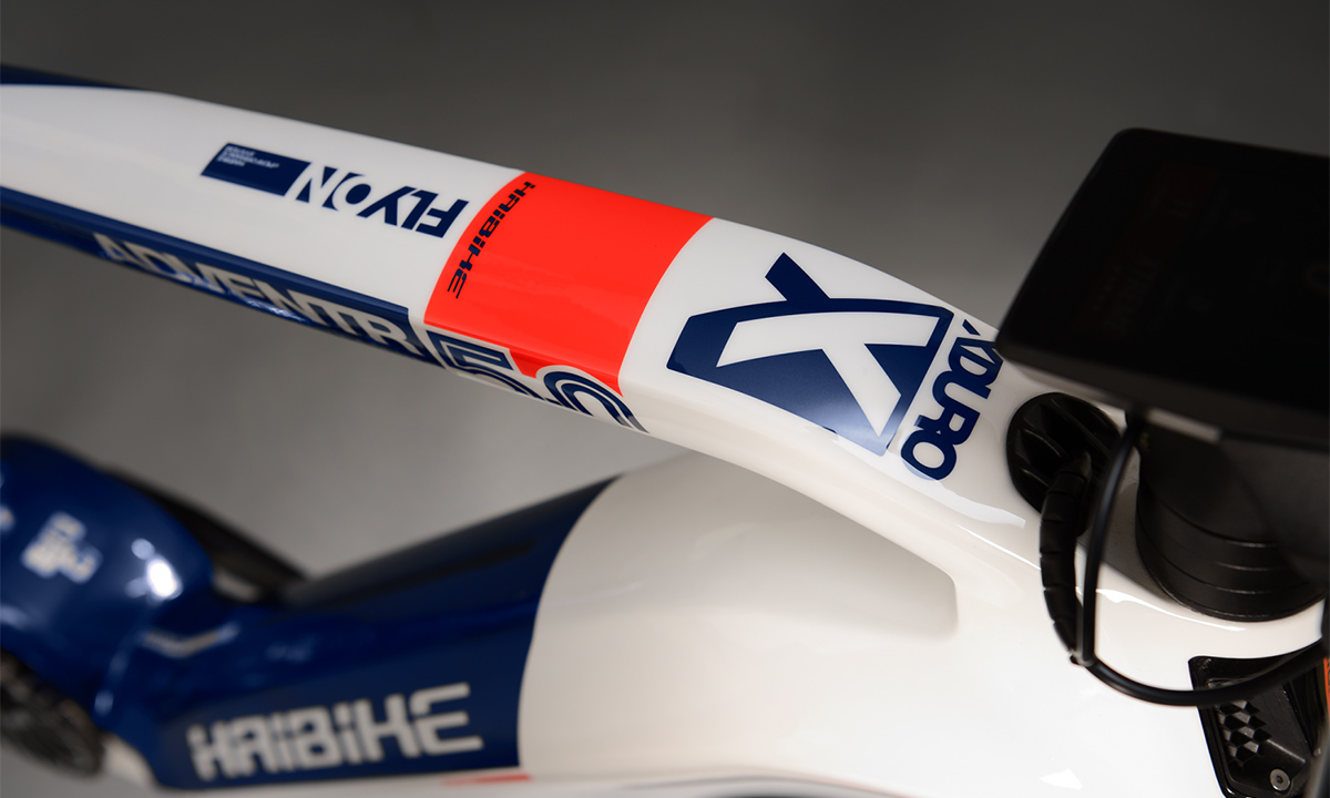 Фотография Электровелосипед Haibike XDURO Adventr 5.0 27,5" (2020) 2020 Бело-синий 6