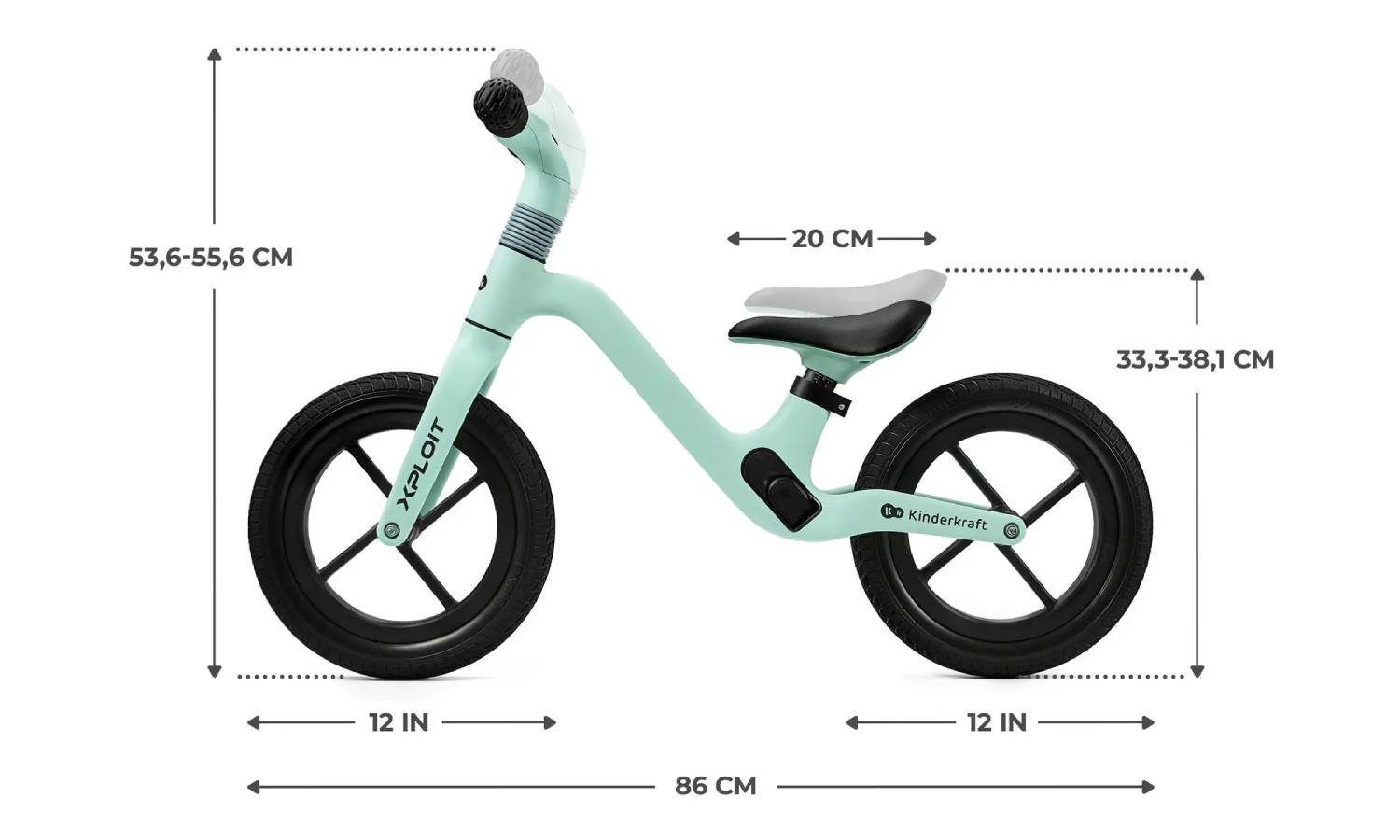 Беговел Kinderkraft Xploit Turquoise 2 Беговел Kinderkraft Xploit Turquoise 2