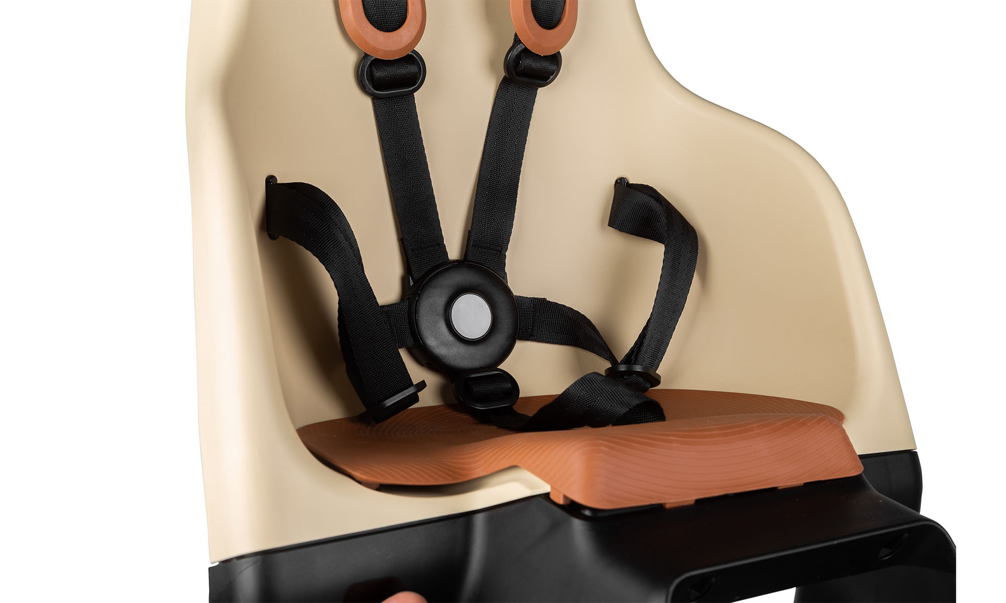 Детское велокресло заднее POLISPORT Minia CFS на багажник, 9-22 кг, желтое 3