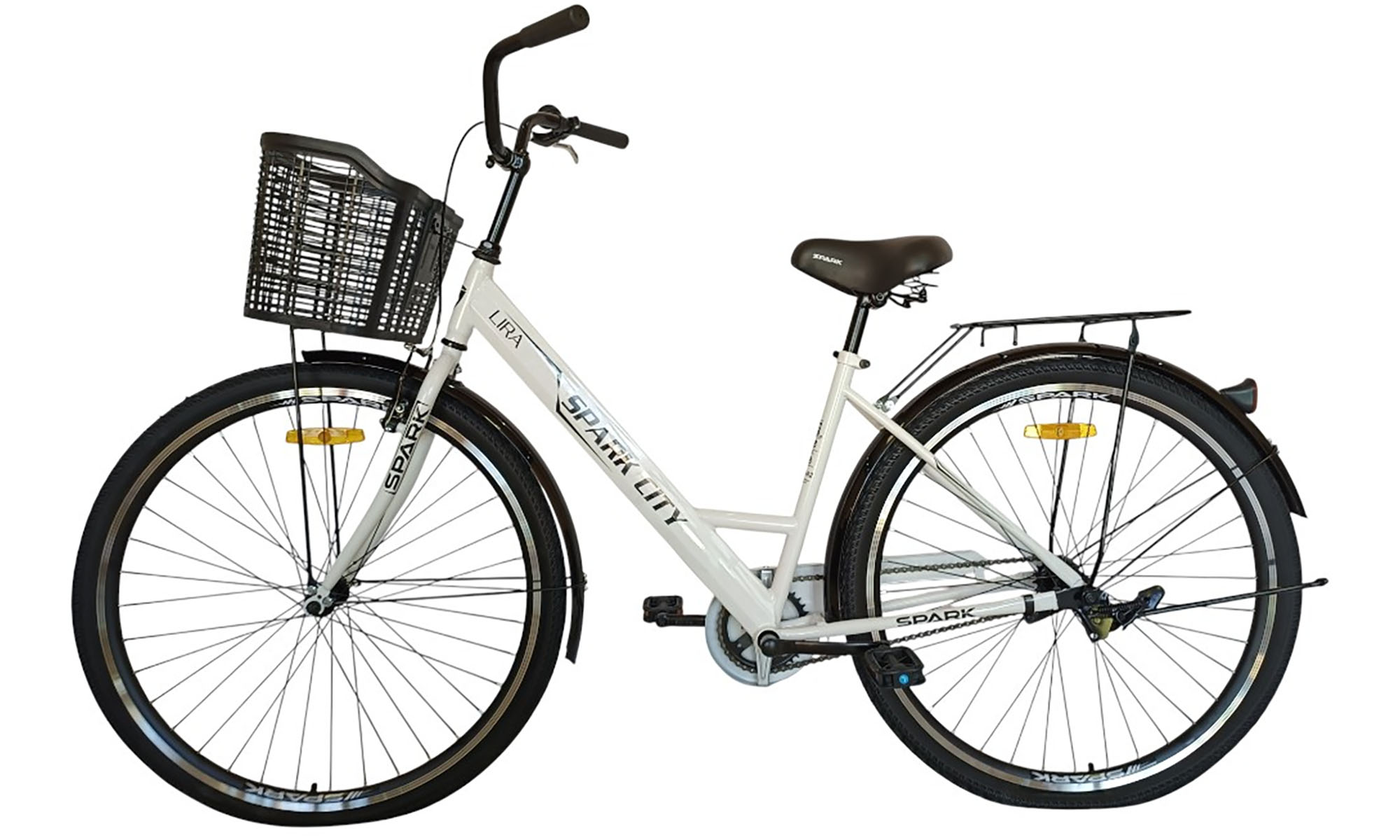 Велосипед SPARK CITY LIRA 28", размер M, рама 18", год 2026, белый 4 Велосипед SPARK CITY LIRA 28", размер M, рама 18", год 2026, белый 4