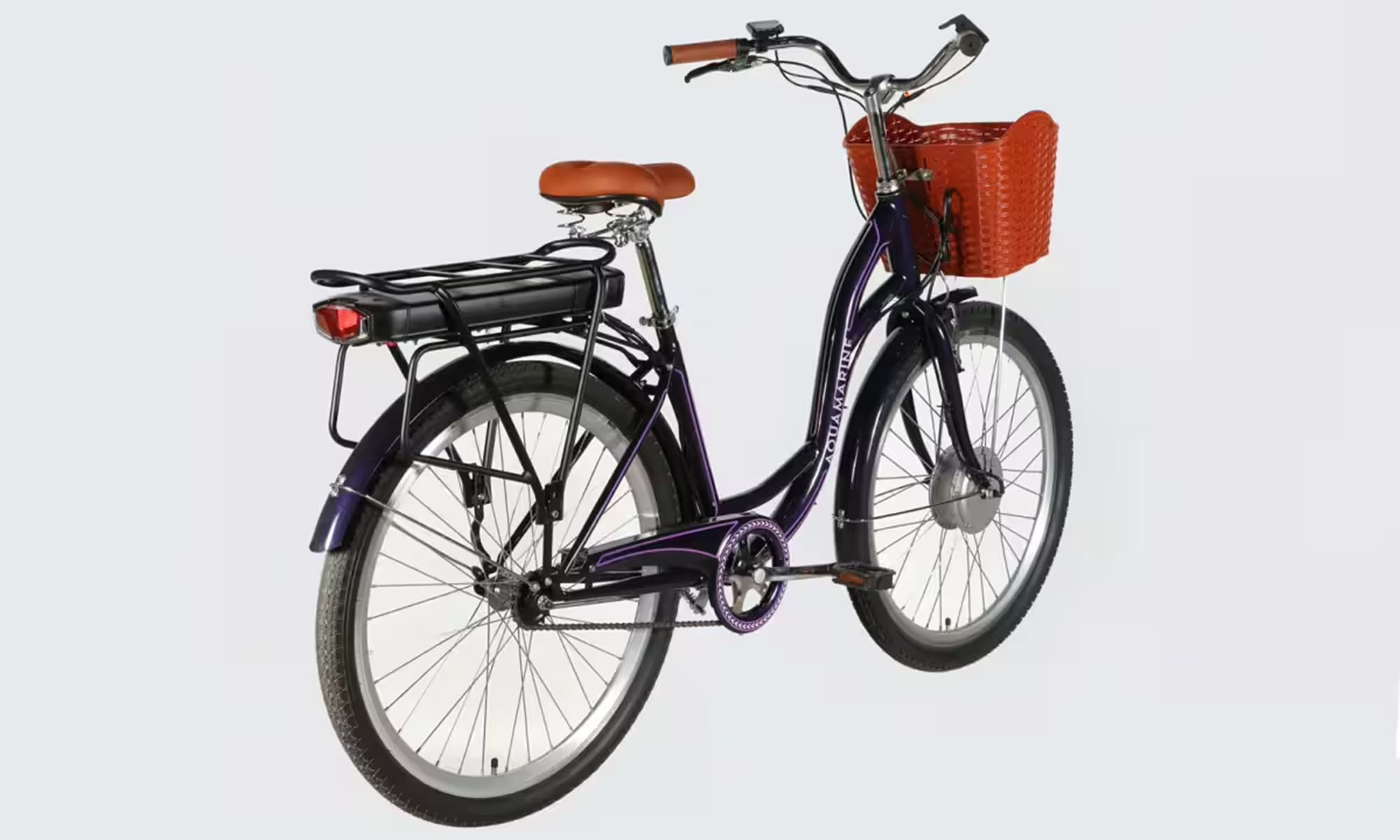 Велосипед з електроприводом Dorozhnik eAQUAMARINE BH, 26", розмір M, рама-17", 36 B 13 А*г 500 Вт, рік 2026, темно-фіолетовий 3