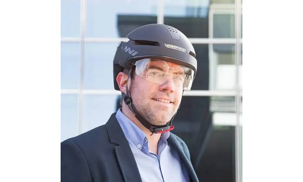 Велошлем Cratoni SmartRide 1.2 размер S/M (54-58 см) чёрный матовый 2
