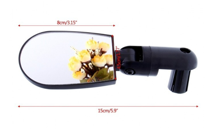 Дзеркало BC-BM101 в ручку керма, з кріпленням, чорний 4