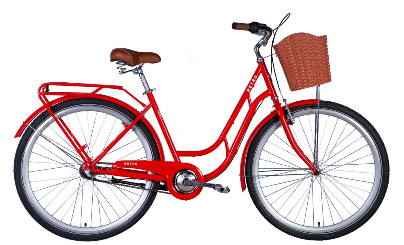 Фотографія Велосипед Dorozhnik RETRO Nexus 28" розмір L рама 19 2024 Помаранчевий