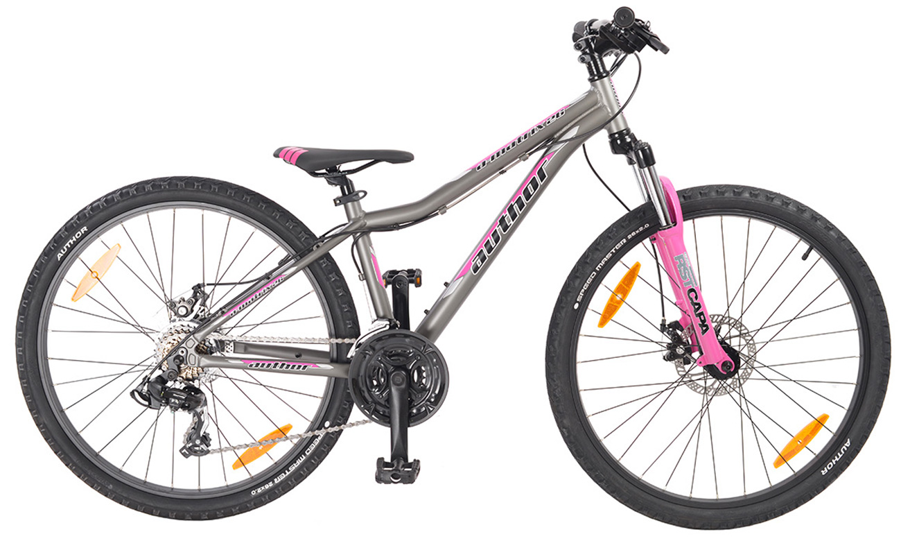 Фотографія Велосипед AUTHOR A-Matrix 26" D II (2020) 2020 Сіро-рожевий 