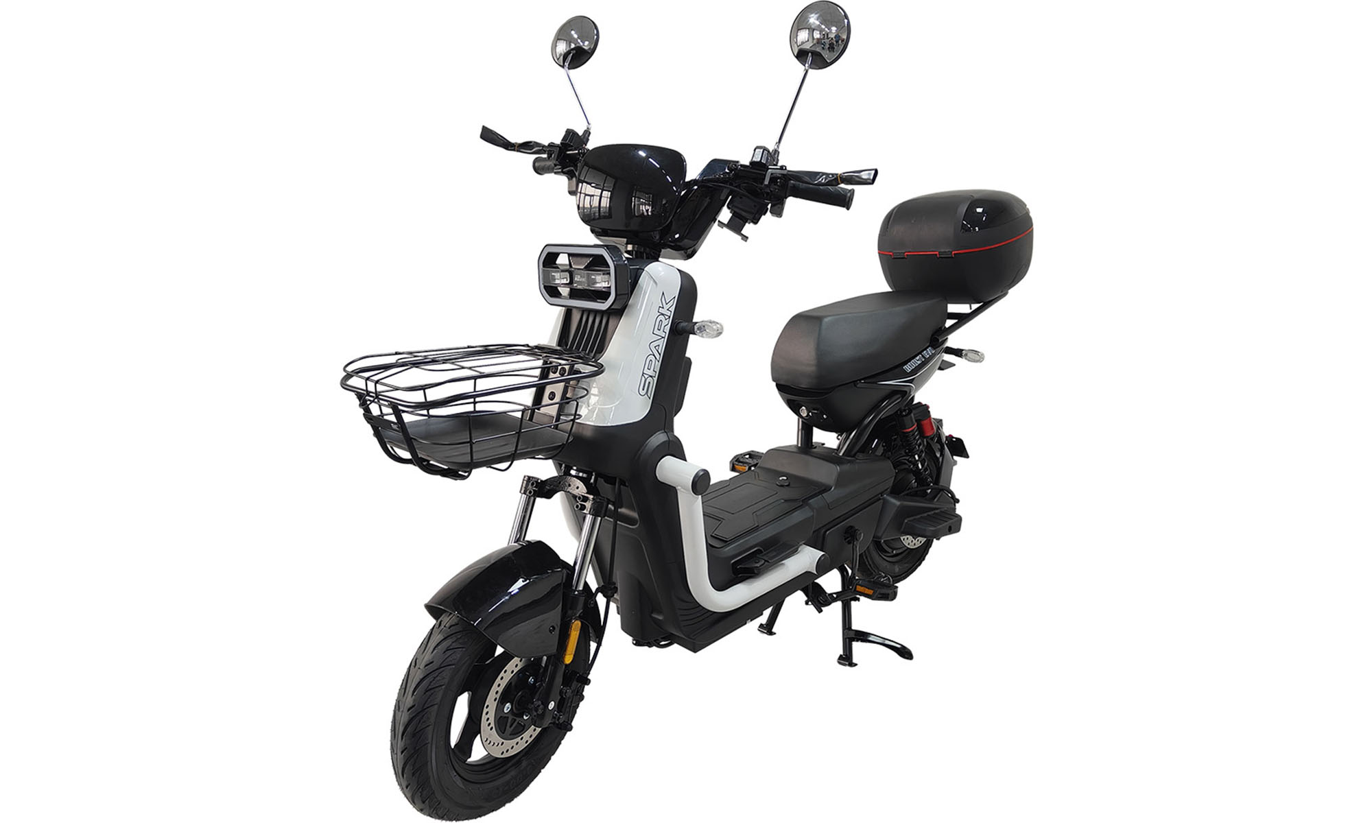 Велосипед с электромотором SPARK BOOST EVO 10", рама 14", 72V/1200W/20Ah, год 2026, белый 2 Велосипед с электромотором SPARK BOOST EVO 10", рама 14", 72V/1200W/20Ah, год 2026, белый 2
