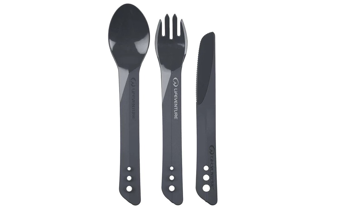 Набор посуды туристической Lifeventure Ellipse Camping Tableware Set graphite 5