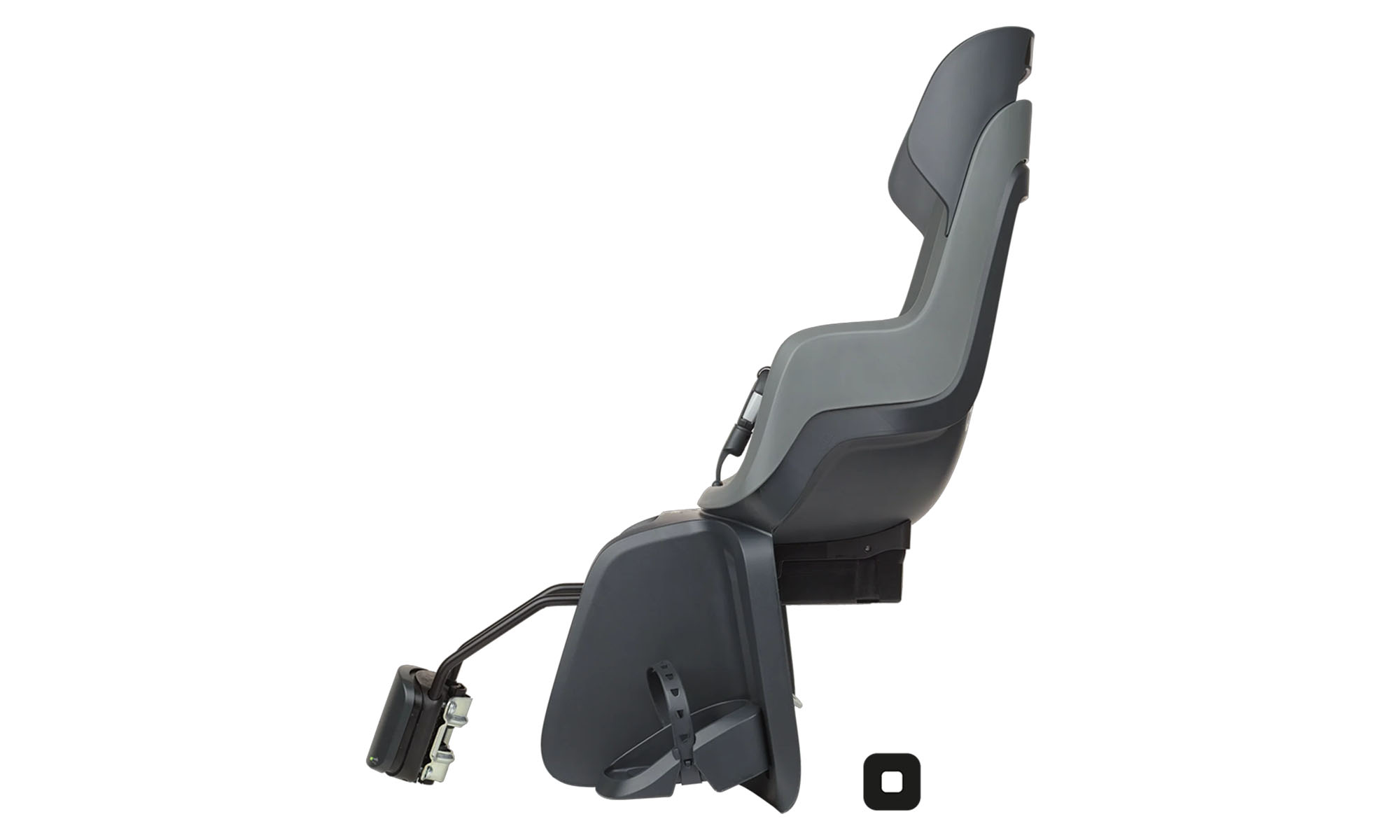 Детское велокресло Bobike GO Frames RS Reclining System - заднее сиденье на раму, серое 6 Детское велокресло Bobike GO Frames RS Reclining System - заднее сиденье на раму, серое 6