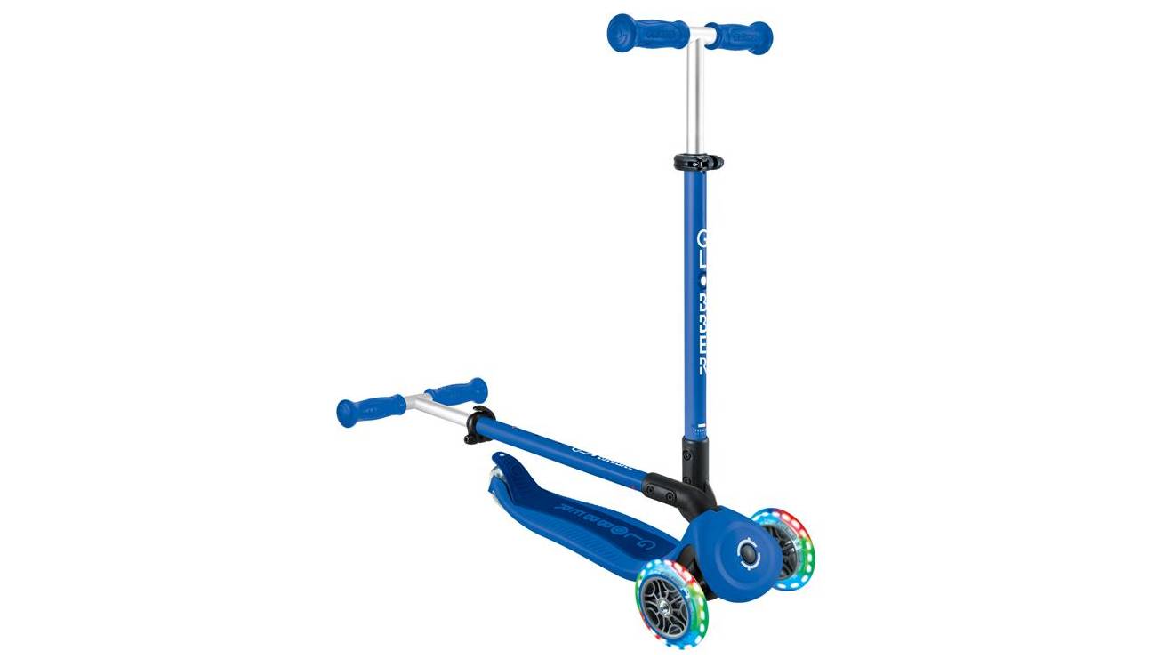 Самокат GLOBBER GO UP ACTIVE со светящимися колёсами, синий, 1+ 5