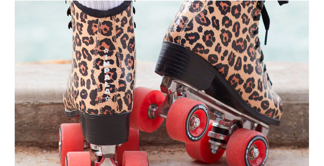 Ролики квады Impala Leopard, размер 35 Черно-оранжевый 10