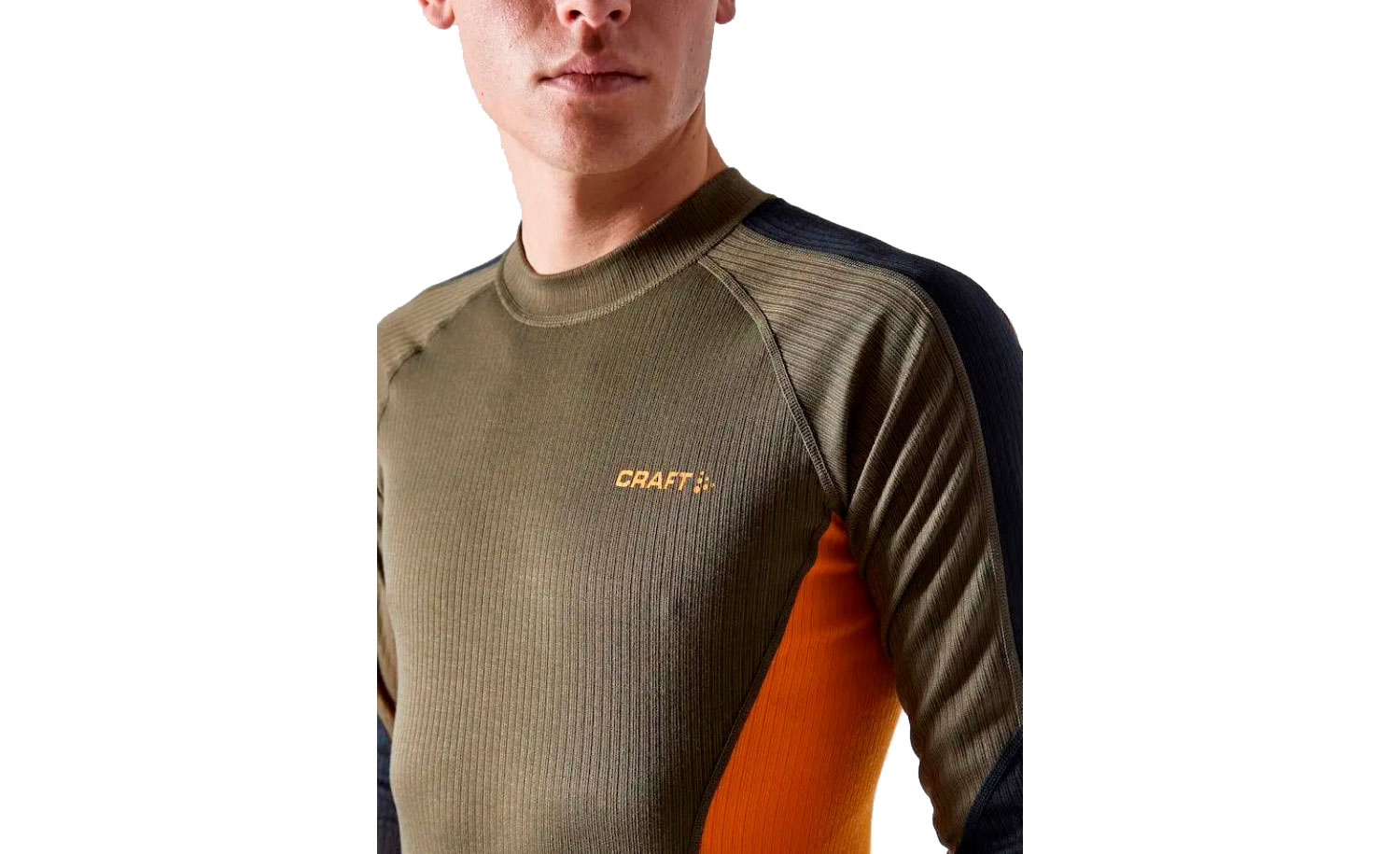 Термокофта Craft BASELAYER TOP, чоловічий, розмір XL, сезон AW 22, DARK OLIVE 5