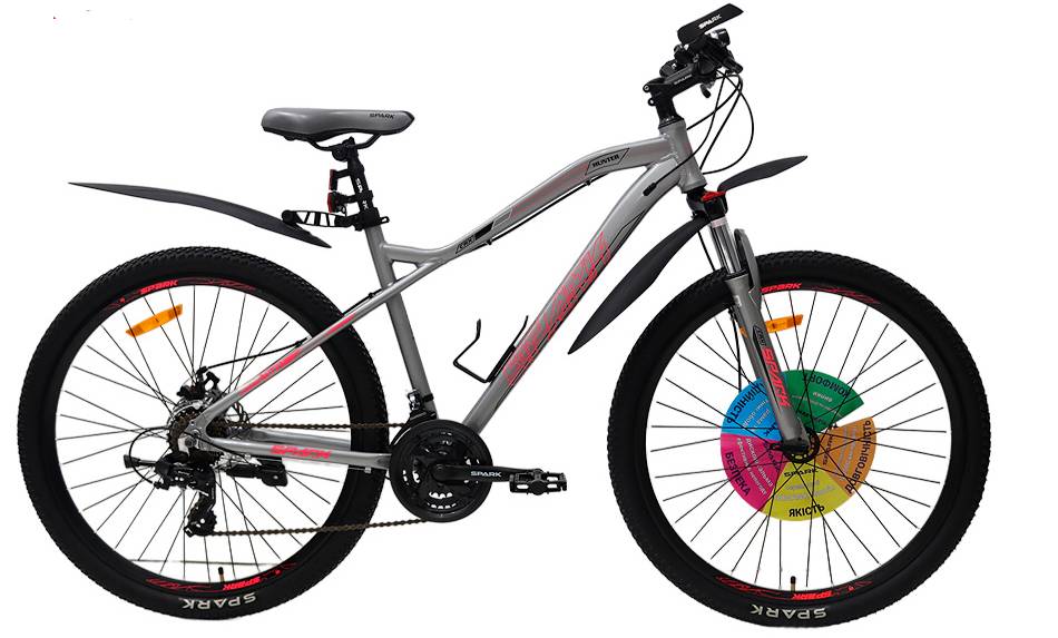 Фотография Велосипед SPARK HUNTER 27,5" размер М рама 18" 2024 Серый