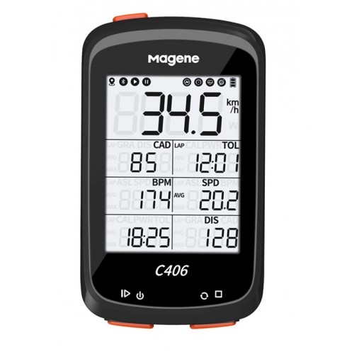 Фотография Велокомпьютер Magene C406 c GPS поддержка Strava, каденс, пульс