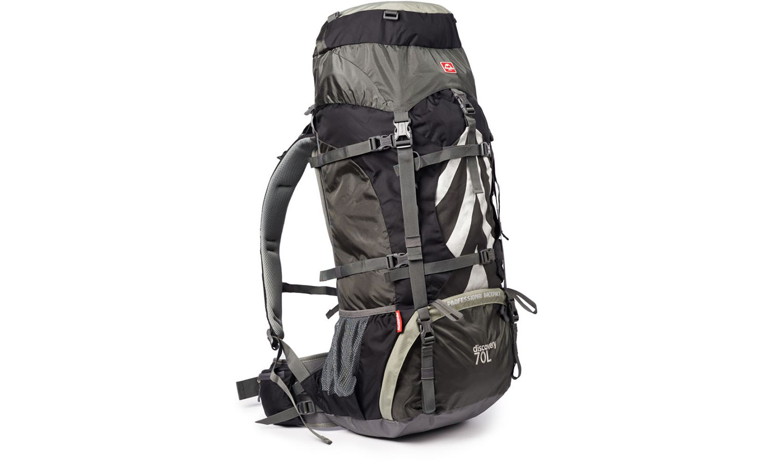 Рюкзак туристичний Naturehike NH70B070-B, 70 л + 5 л, чорно-сірий 2