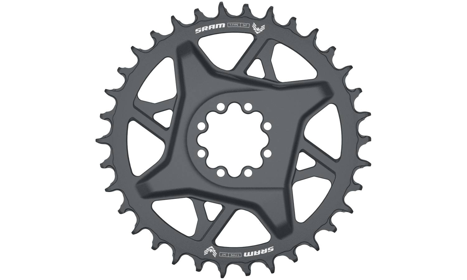 Фотография Звезда SRAM T-TYPE 32T Direct Mount 3mm Offset Eagle (including 8 bolts) Dark Polar Grey - GX D1