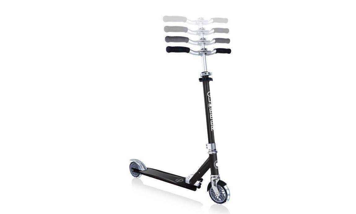 Самокат GLOBBER FLOW ELEMENT LIGHTS, чорний, колеса з підсвічуванням, 5+ 5