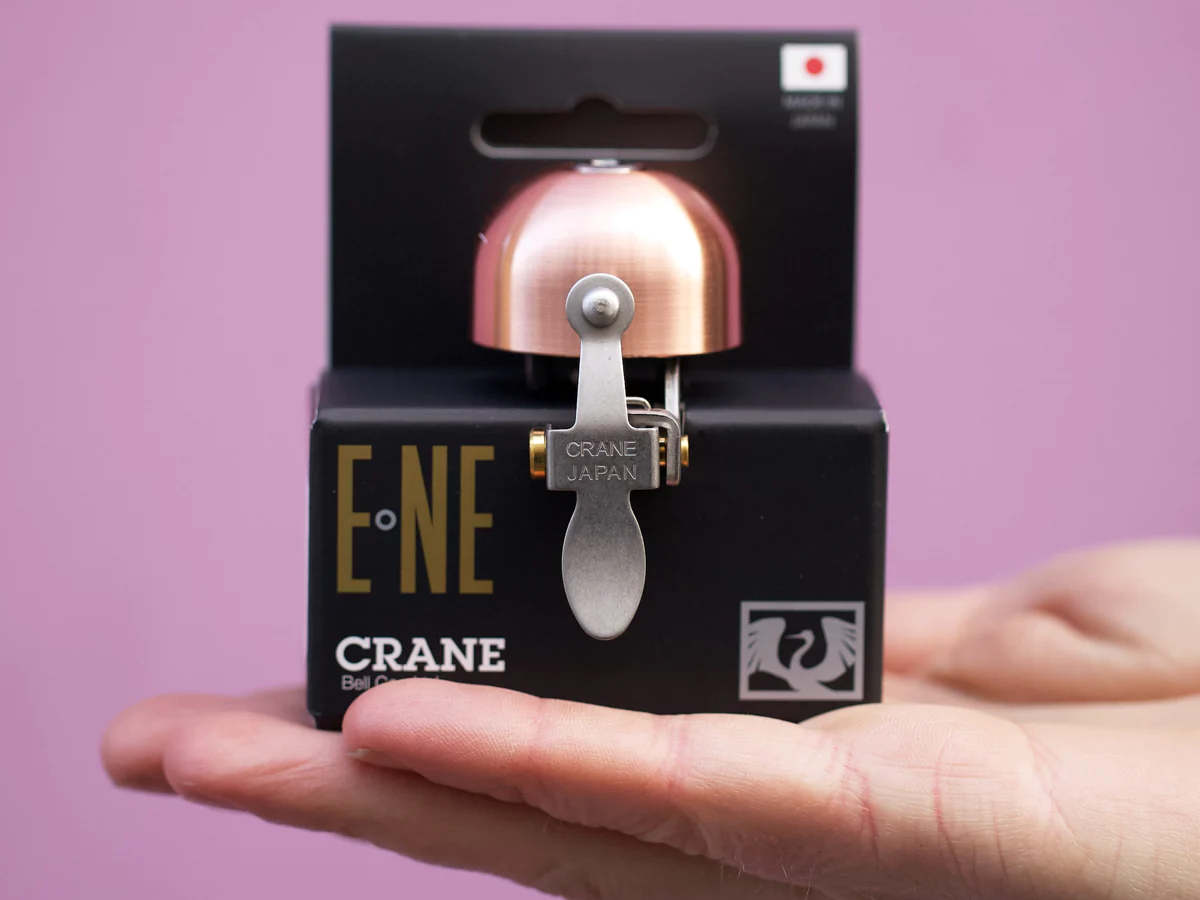 Звонок E-NE CRANE, Brushed Copper, 37мм латунь, скоба 2