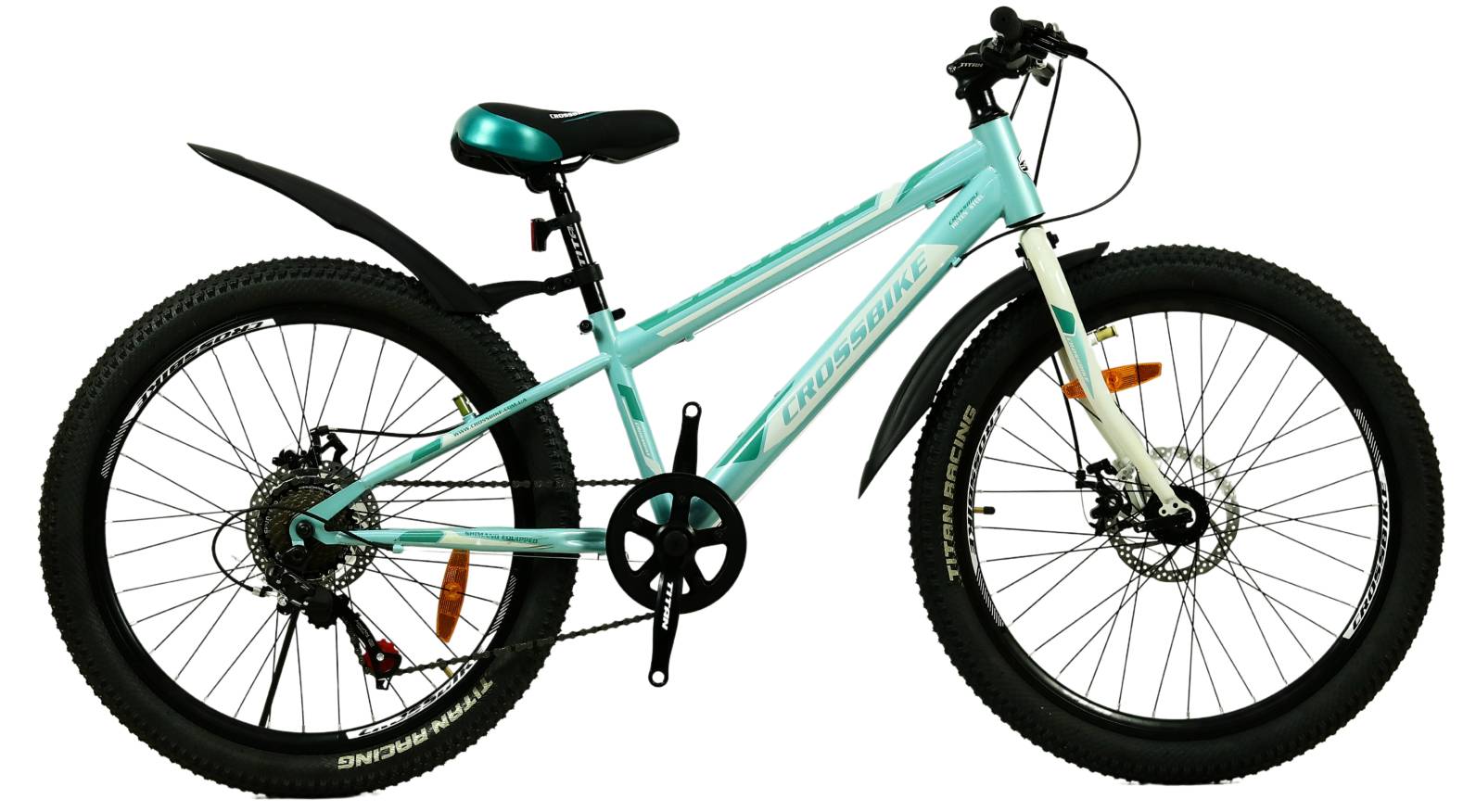 Фотографія Велосипед CrossBike Legion 24", размер XXS рама 11" (2024), Голубо-белый
