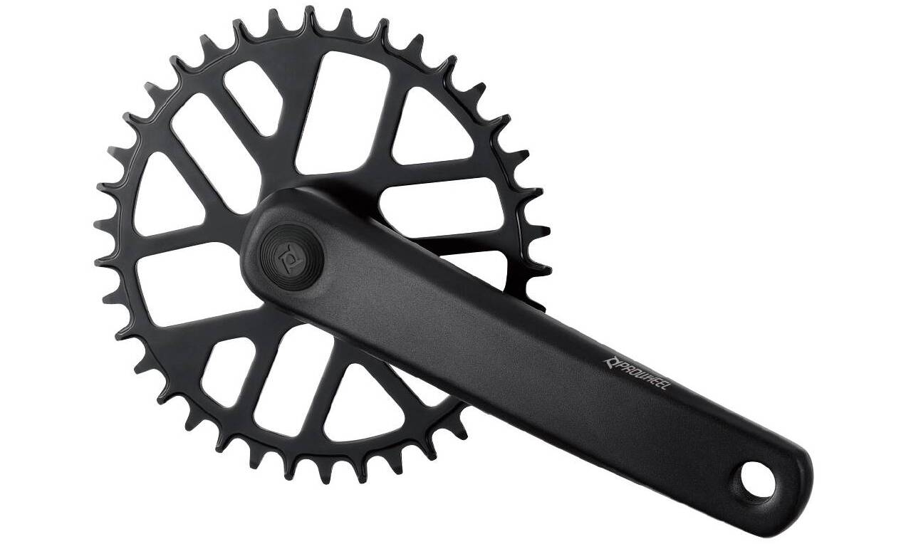 Комплект шатунов Prowheel CPRO-D38-NW, под квадрат, 170 мм, 38T, на 11/10/9 ск, черный