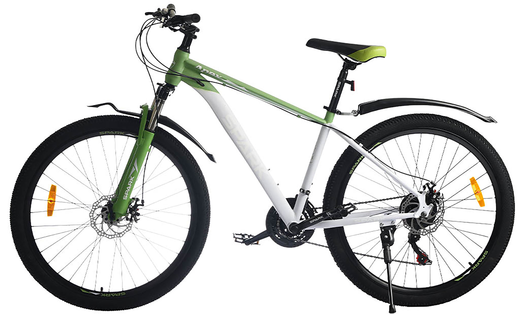 Велосипед SPARK APEX 27,5", розмір M, рама 17", рік 2026, зелений з світло-сірим 2