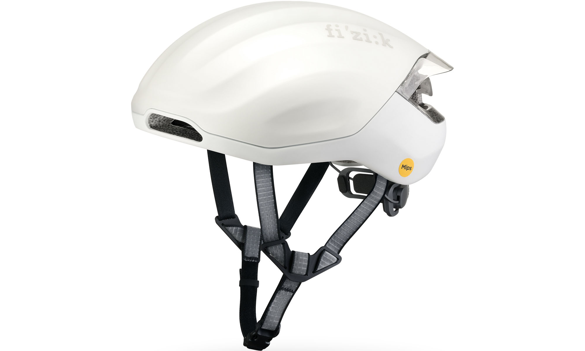Шлем Fizik Kudo Aero MiPS с мигалкой, размер L (59-61 см), белый 3