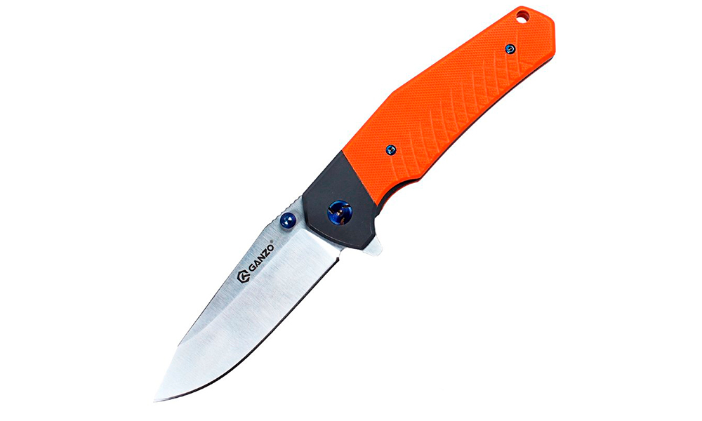 Фотография Складной нож Ganzo G7491 оранжевый 