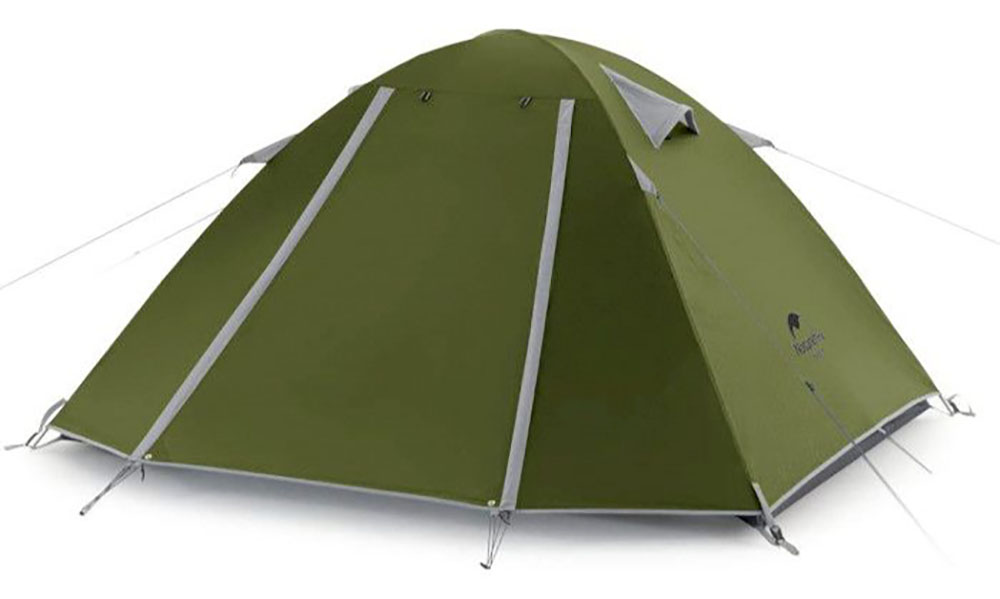 Фотография Палатка двухместная Naturehike P-Series II (NH18Z022-P) 210T/65D, темно-зелений