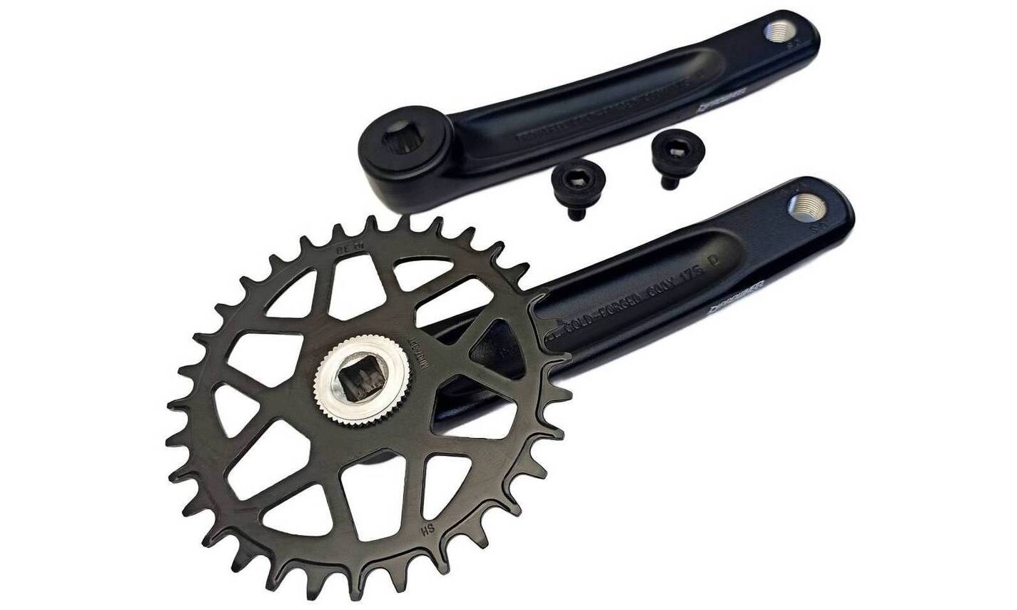 Комплект шатунов Prowheel C10Y-NW, под квадрат, 170 мм, 32T, на 11/10/9 ск, черный Комплект шатунов Prowheel C10Y-NW, под квадрат, 170 мм, 32T, на 11/10/9 ск, черный