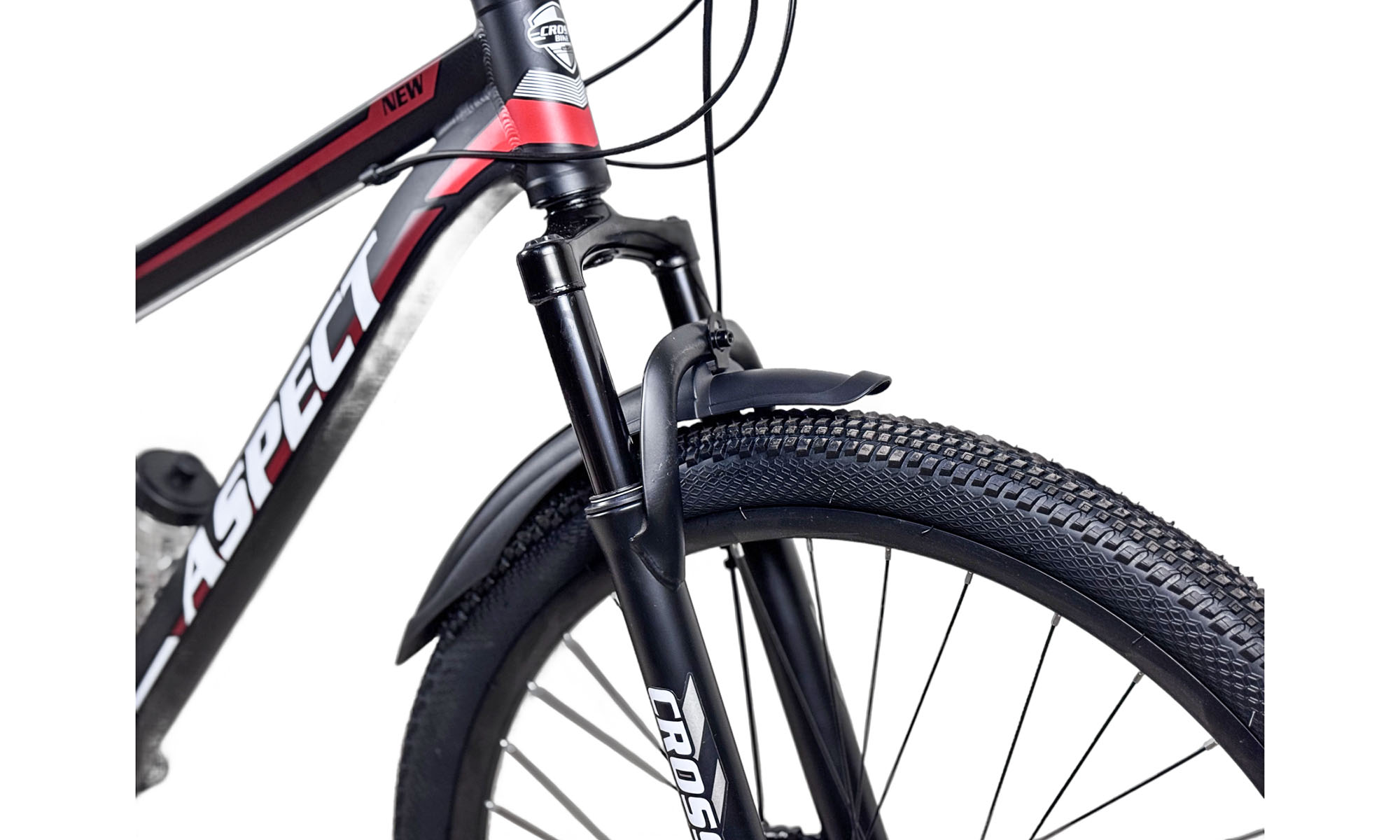 Велосипед CrossBike Aspect 27.5", размер S, рама 15", год 2026, Черный-Красный 3