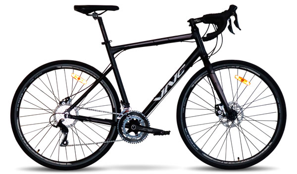 Фотографія Велосипед VNC PrimeRacer A7 28" розмір L рама 55 см 2022 Чорно-сірий