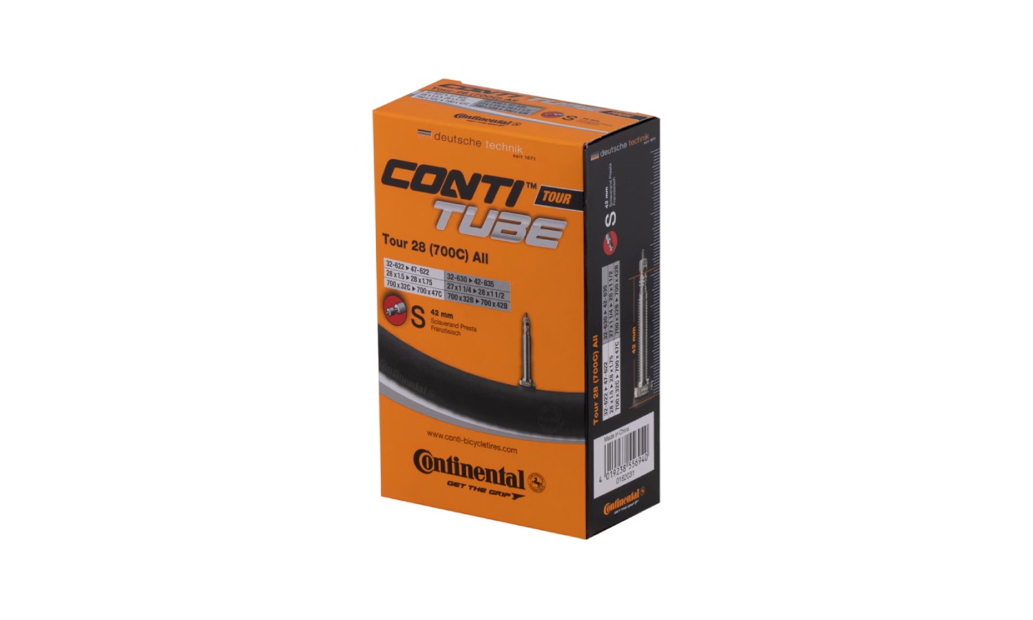 ВЕЛОКАМЕРА CONTINENTAL TOUR 700X32-47 FV 42MM 2