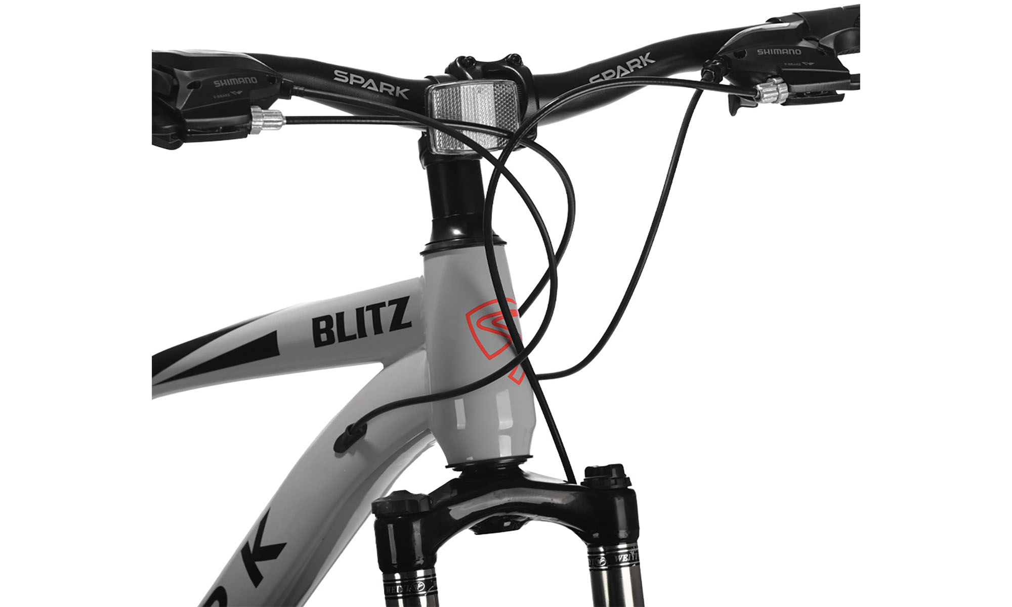 Велосипед SPARK BLITZ 27,5", размер M, рама 17", год 2025, серый с красным 3 Велосипед SPARK BLITZ 27,5", размер M, рама 17", год 2025, серый с красным 3