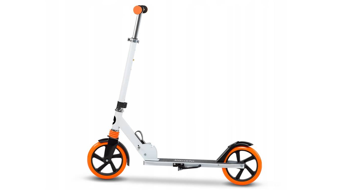 Детский самокат Lionelo Luca WHITE ORANGE 3