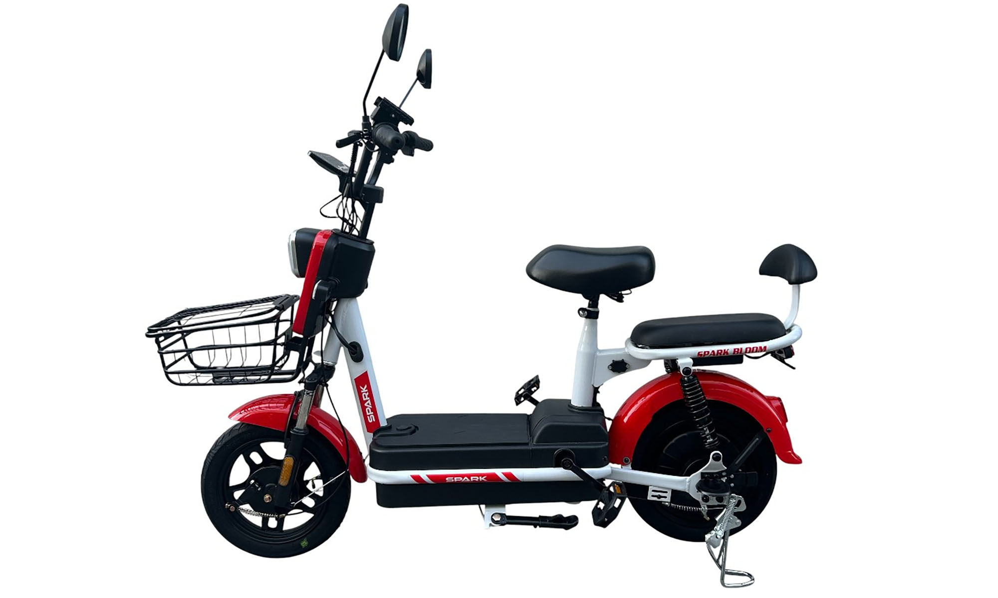 Велосипед с электромотором SPARK BLOOM 14", 48V/400W/12Ah, год 2026, Темно-красный 