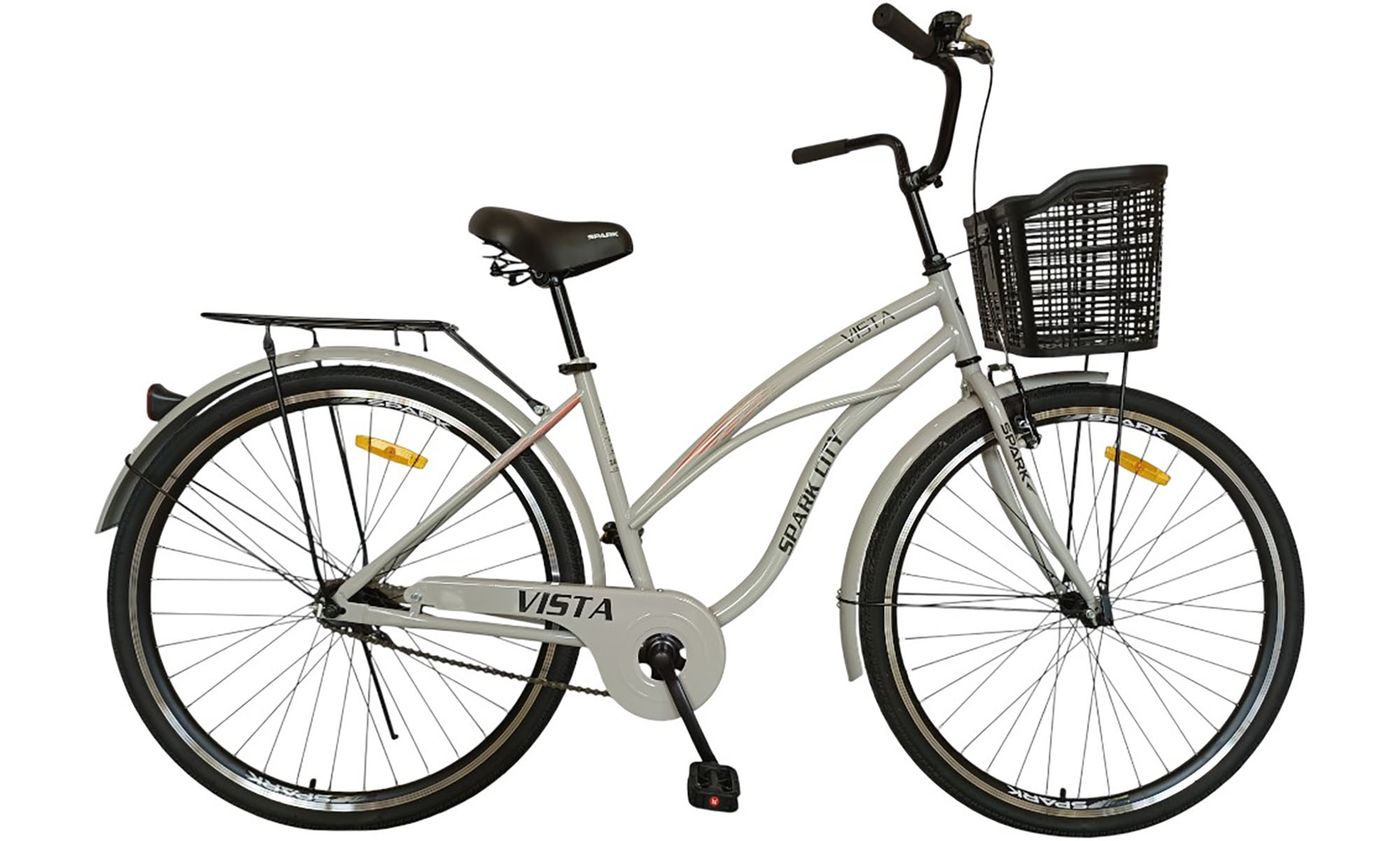 Велосипед SPARK CITY VISTA 28", размер M, рама - 18", год 2026, серый