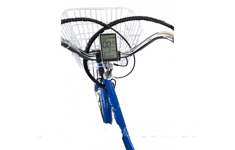 Фотография Электровелосипед дорожный Kelb.Bike Comfort 26" размер М 500W 12Ah 48V +PAS Синий 2