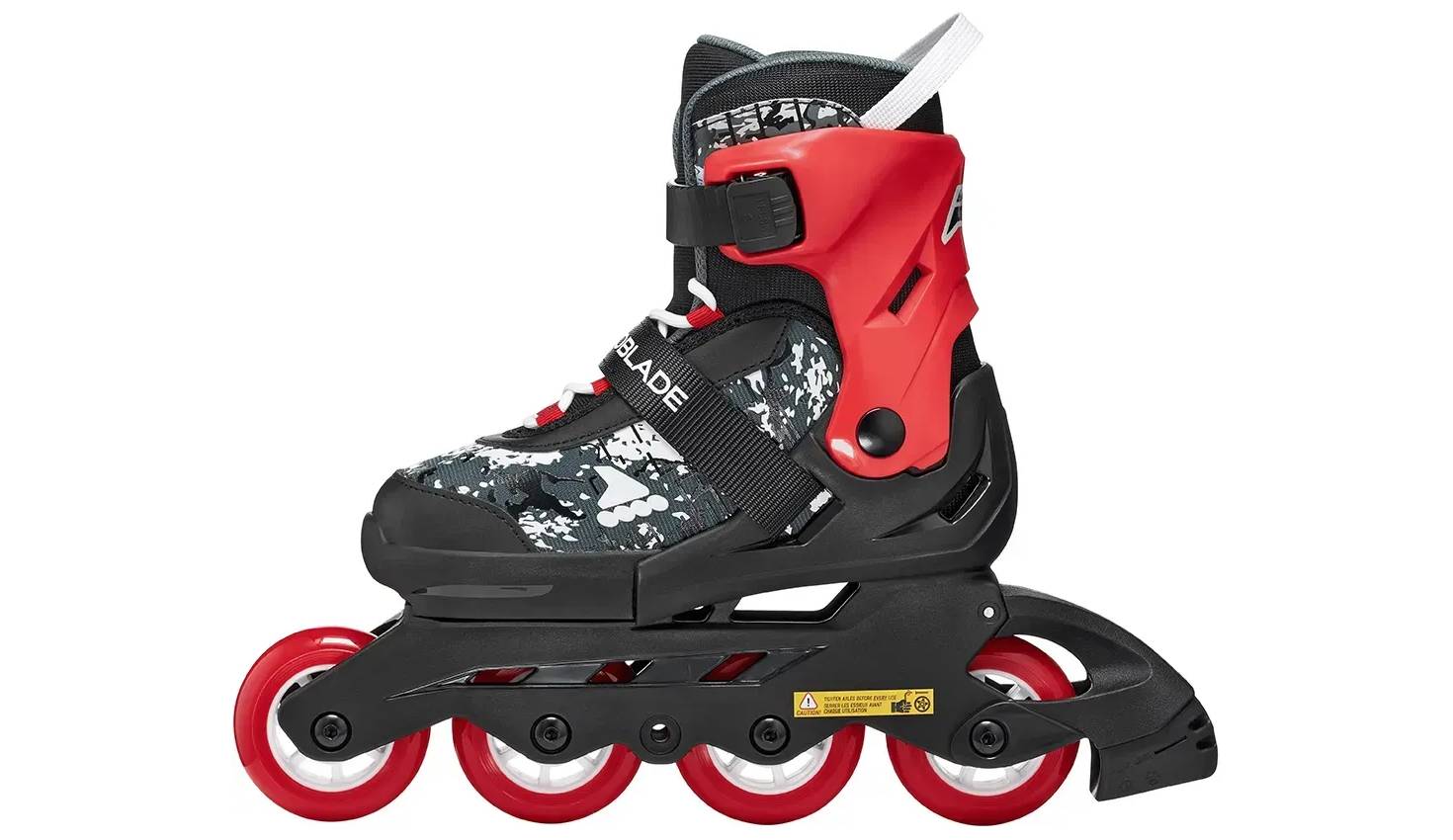 Ролики Rollerblade Microblade SL black-red 36.5-40 4