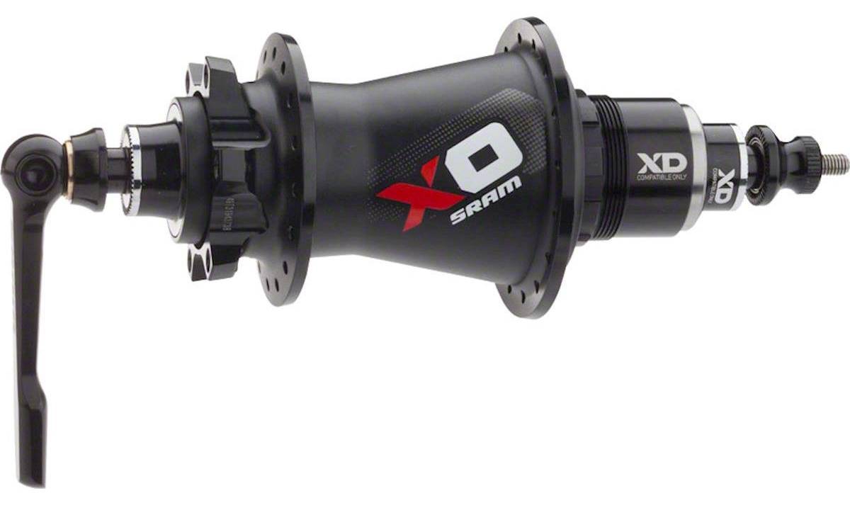 Фотографія Втулка Sram AM HUB X0 R DISC QR/12 28H BLK/RD XD 