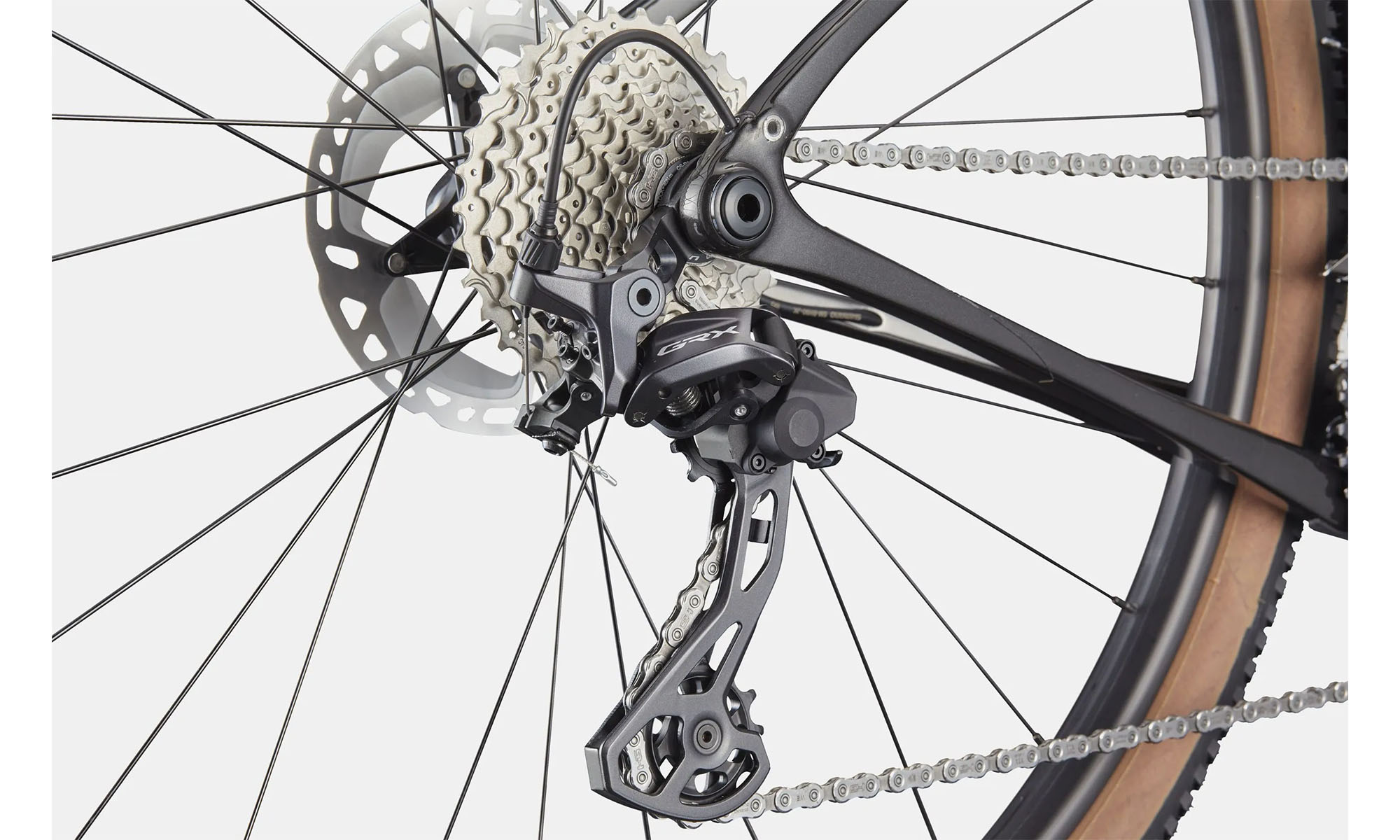 Фотографія Велосипед Cannondale TOPSTONE Carbon 2 GRX 2x 28", размер M, рама 54, 2025, OBS (серый) 4