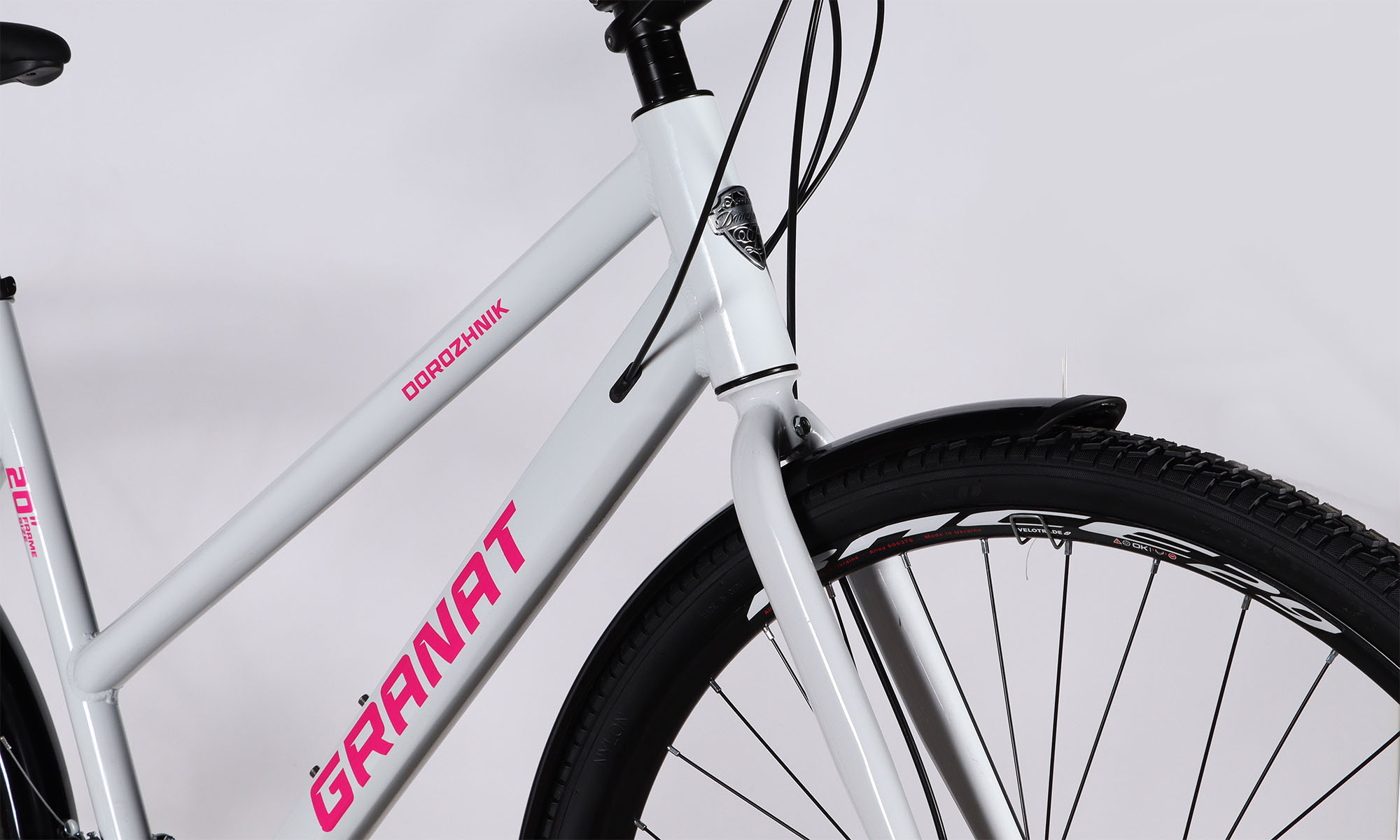 Велосипед Dorozhnik GRANAT W DD CS 28", размер L, рама-20", рік 2025, білий 4